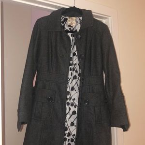 Wool mid length coat